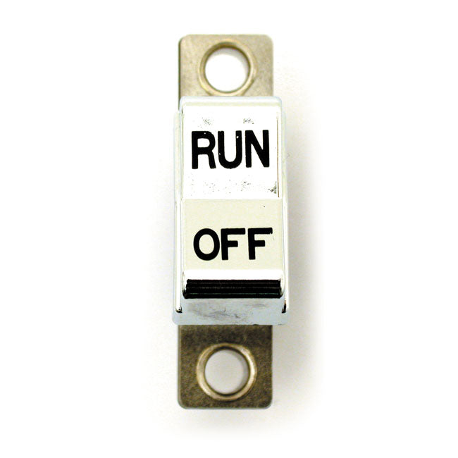 MCS Handlebar Rocker Switch, Run/Off. Chrome – 1972–1981 H-D