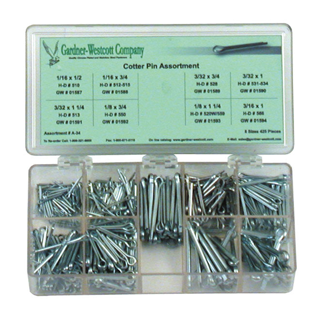 Gardner-Westcott Cotter Pin Assortment Box – Universal