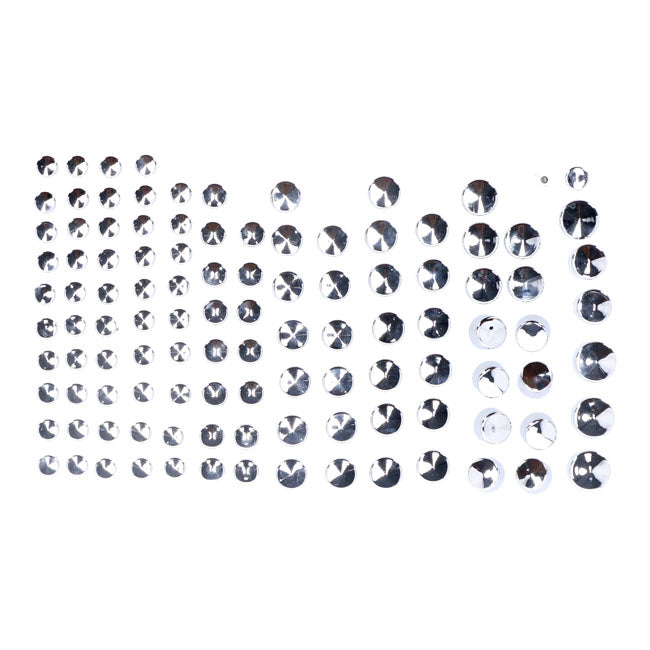 MCS Smoothtopps, Push-on Cover Set (111Pc). Chrome – 2009–2013 FLT/Touring; Trike
