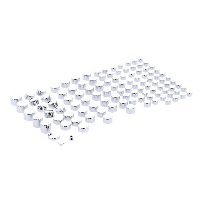 MCS Smoothtopps, Push-On Cover Set (111pc). Chrome – 2009–2013 FLT/Touring; Trike