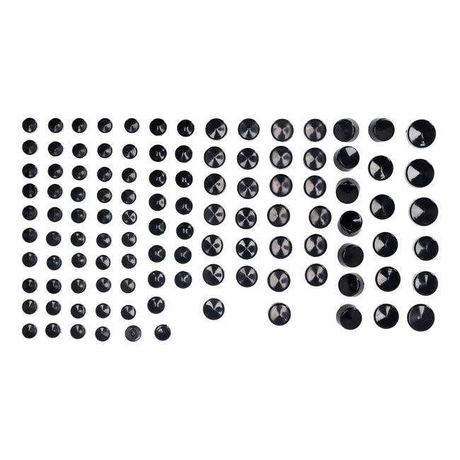 MCS Smoothtopps, Push-on Cover Set (111Pc). Black – 2009–2013 FLT/Touring; Trike