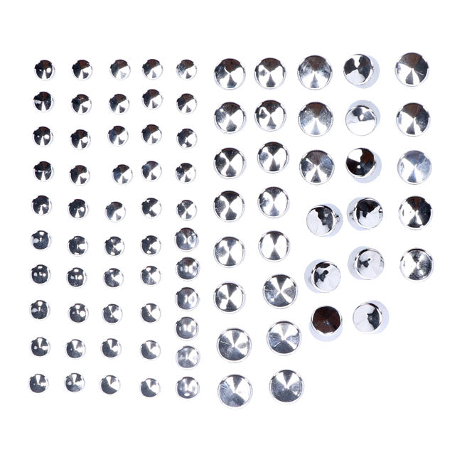 MCS Smoothtopps, Push-on Cover Set (83Pc). Chrome – 1999–2006 FLT/Touring