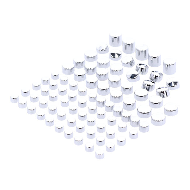 MCS Smoothtopps, Push-On Cover Set (83pc). Chrome – 1999–2006 FLT/Touring