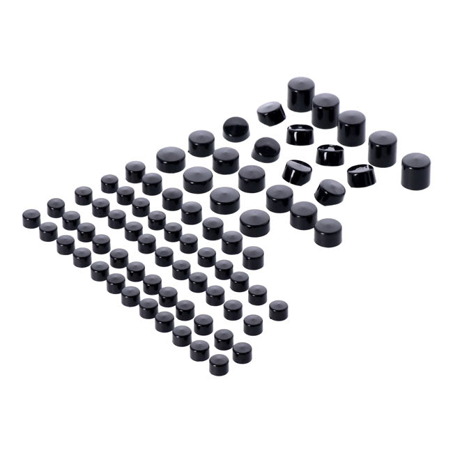MCS Smoothtopps, Push-On Cover Set (76pc). Black – 2006–2017 Dyna