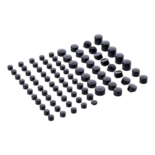MCS Smoothtopps, Push-on Cover Set (86Pc). Black – 1999–2005 Dyna