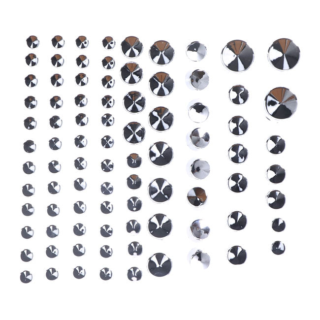 MCS Smoothtopps, Push-on Cover Set (87Pc). Chrome – 2000–2006 Softail