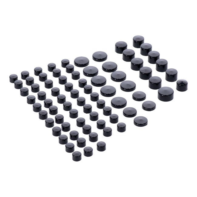 MCS Smoothtopps, Push-On Cover Set (77pc). Black – 2004–2022 XL Sportster