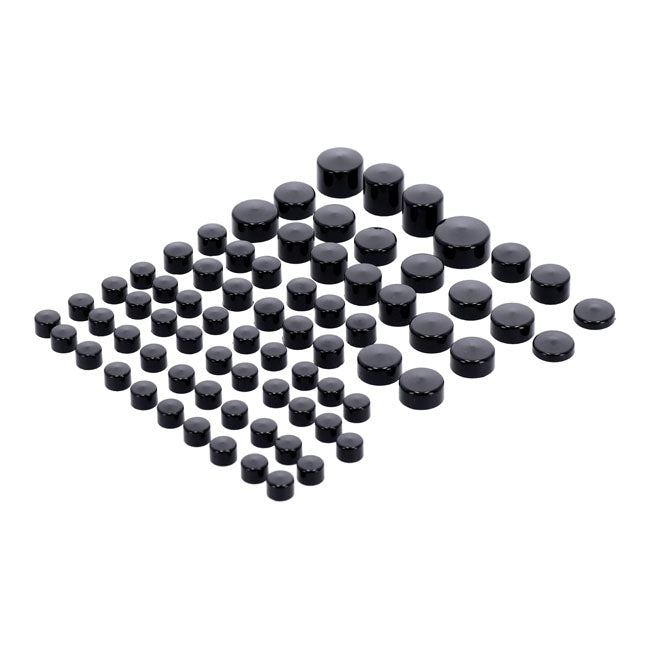 MCS Smoothtopps, Push-on Cover Set (74Pc). Black – 1986–2003 XL Sportster