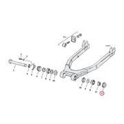 MCS Lock Nut, Swingarm Bearing. Left – 54-E74 K; XL Sportster 1 Used