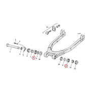 MCS Bearing, Swingarm. Left & Right – 52-E74 K; XL Sportster (2 Used)