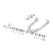 MCS Locknut, Swingarm Bearing. Left – L1974–1981 XL Sportster 1 Used
