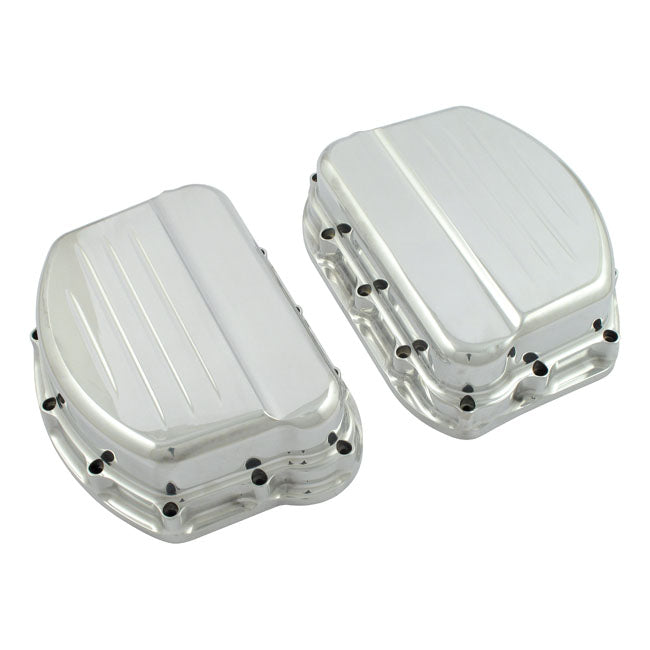 Paughco Rocker Covers. Custom Style Aluminium. Polished – 1948–1965 Panhead