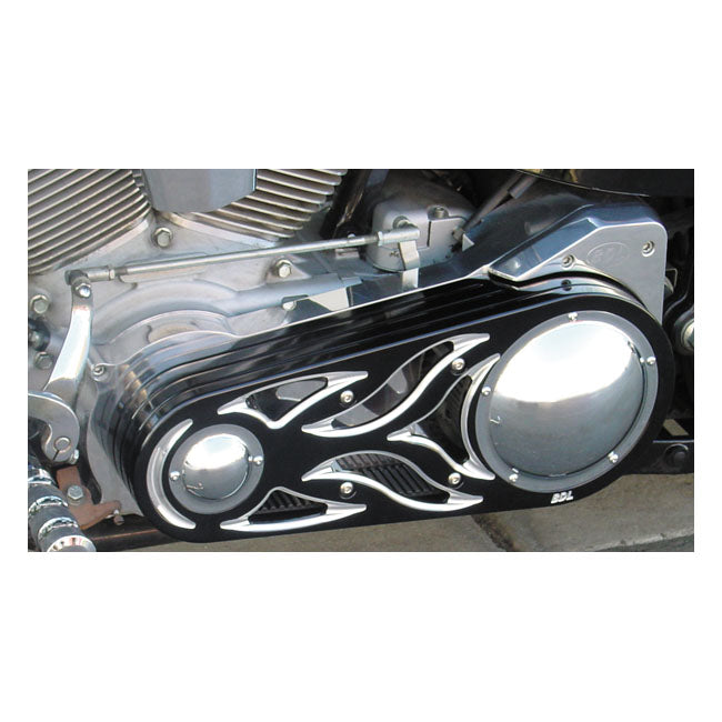 Belt Drives Ltd. Signature Series 2" Belt Drive Kit. Flame Design – 1990–2006 Softail