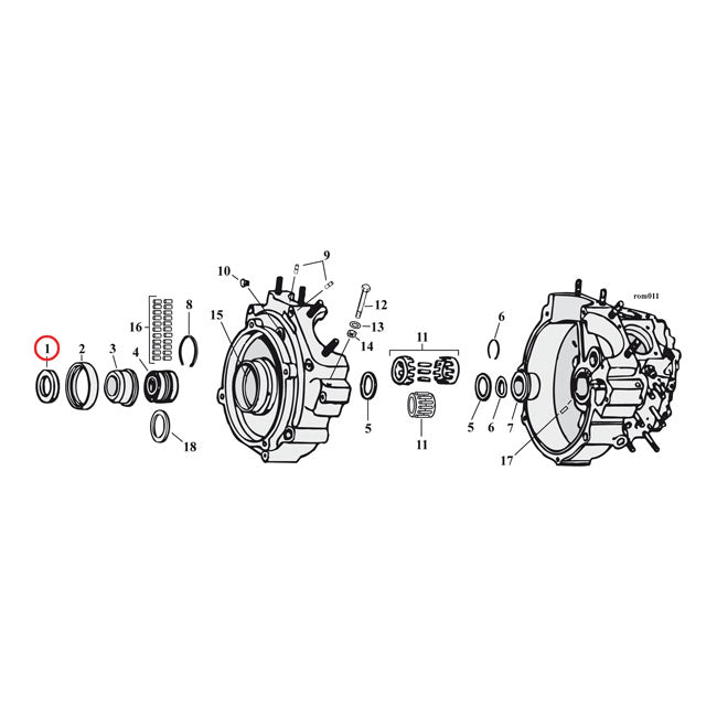 MCS Sprocket Shaft Spacer Shim. .180" – 1970–2002 Big Twin