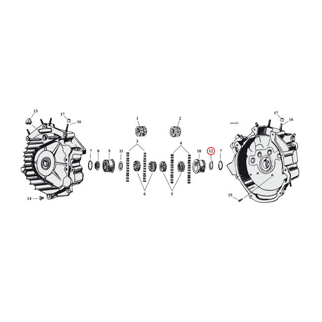 MCS Washer, Sprocket Shaft Bearing – 1939–1973 45" SV