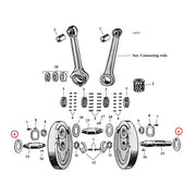 MCS Flywheel Washer SV, .070" (Outside) – 1932–1973 45" SV