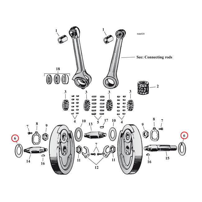 MCS Flywheel Washer SV, .082" (Outside) – 1932–1973 45'' SV