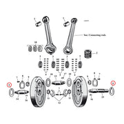 MCS Flywheel Washer SV, .094" (Outside) – 1932–1973 45" SV