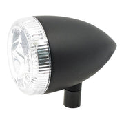 MCS 3-1 LED Bullet Taillight / Turn Signal Combo. Black. Clear – Universal