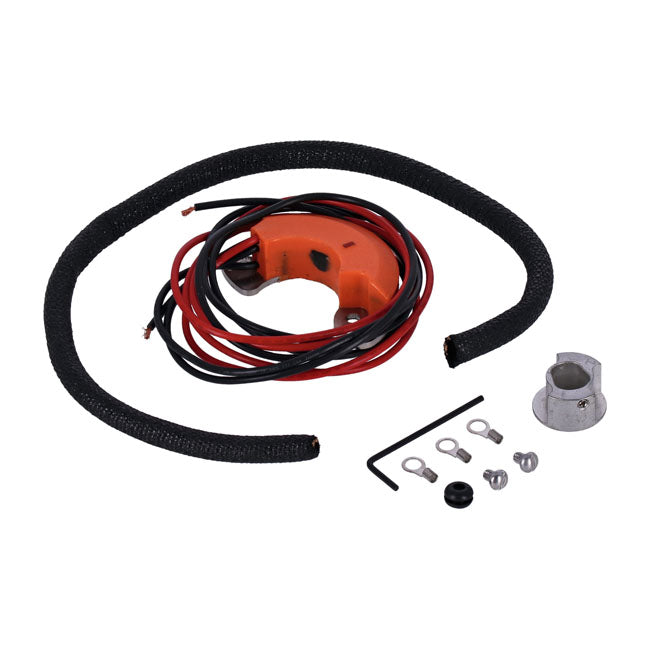 Samwel V-Tronic, Electronic Ignition for 6 & 12v. Hand Advance – 1948–1964 Panhead; 1948–1973 45" WL and…