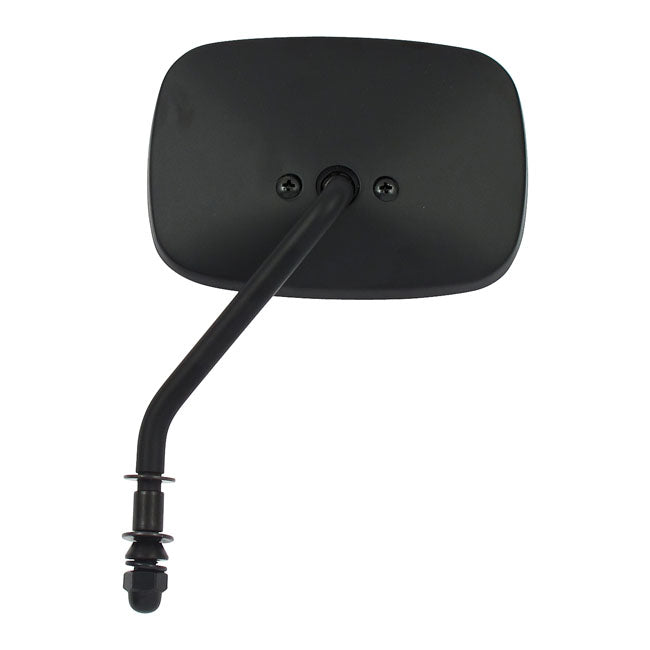 MCS Late OEM Style Mirror, Short Stem, Left Side. Black – 65-UP H-D