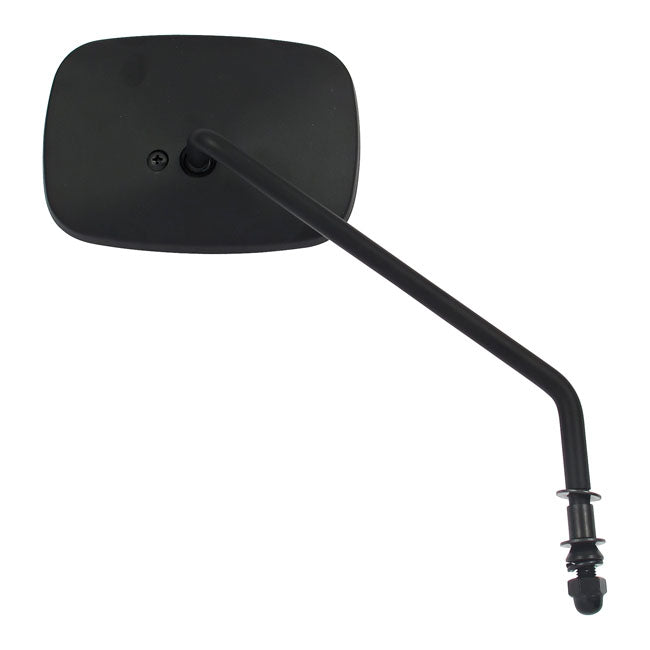 MCS Late OEM Style Mirror, Long Stem, Right Side. Black – 65-UP H-D