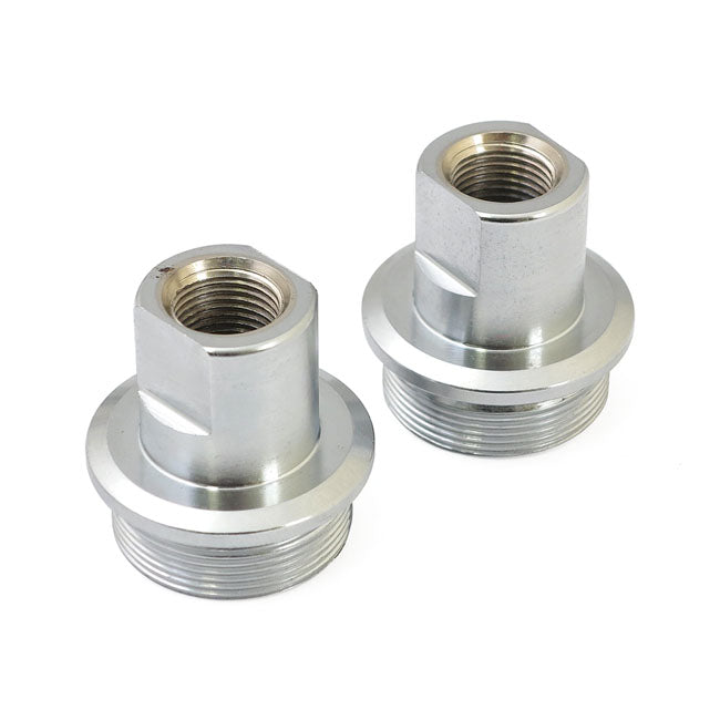 MCS Fork Tube Plug Set. Chrome – 49-E77 FL