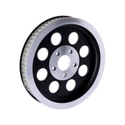 MCS Reproduction OEM Style Wheel Pulley 65T, 1-1/2" Belt. Black – 1984–1999 Evo Big Twin; 1999 Twin Cam