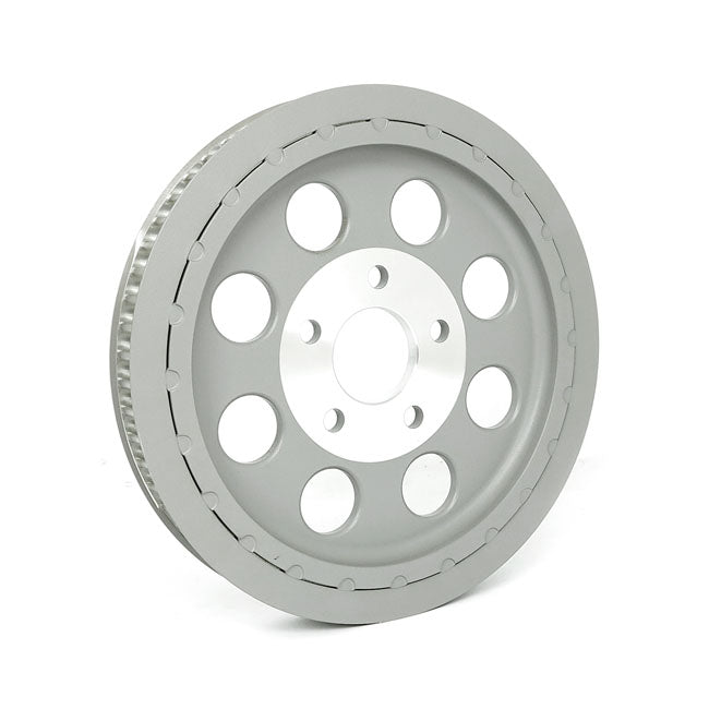 MCS Reproduction OEM Style Wheel Pulley 61T, 1-1/8" Belt. Silver – 1991–1999 XL Sportster