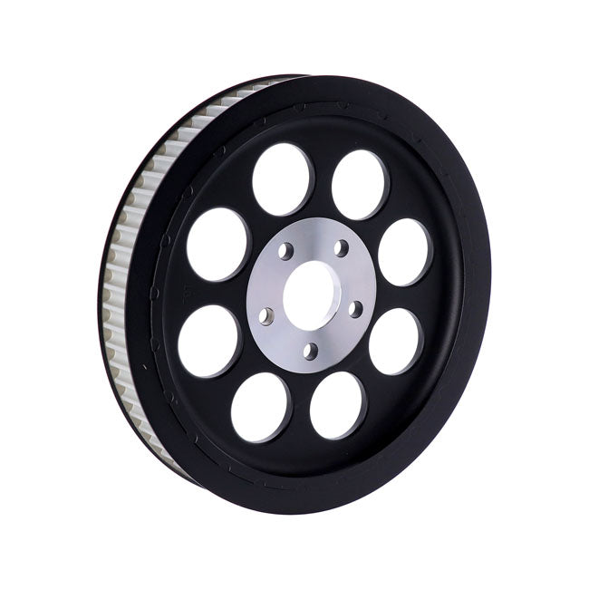 MCS Reproduction OEM Style Wheel Pulley 70T, 1-1/2" Belt. Black – 1984–1999 Evo Big Twin; 1999 Twin Cam
