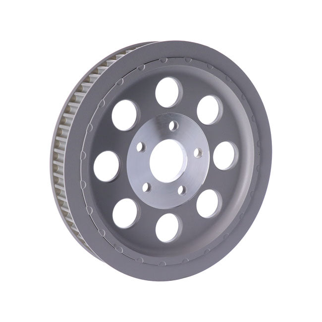 MCS Reproduction OEM Style Wheel Pulley 61T, 1-1/2" Belt. Silver – 1984–1999 Evo Big Twin; 1999 Twin Cam