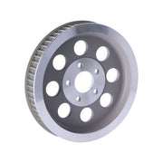 MCS Reproduction OEM Style Wheel Pulley 61T, 1-1/2" Belt. Silver – 1984–1999 Evo Big Twin; 1999 Twin Cam