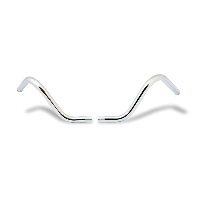 MCS 2-Piece Buckhorn Style Handlebar 1" Chrome – Pre-81 H-D with 1960–1979 FL Style…