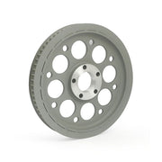 MCS Reproduction OEM Style Wheel Pulley 70T, 1-1/8" Belt. Silver – 2000–2005 Dyna