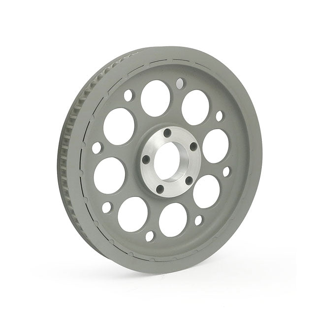 MCS Reproduction OEM Style Wheel Pulley 70T, 1-1/8" Belt. Silver – 2000–2005 Dyna