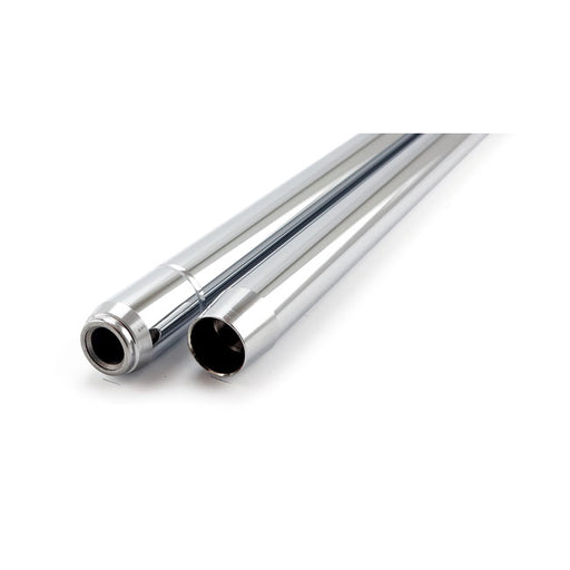 MCS Fork Tubes 35mm, 23-1/4". Show Chrome – Standard Length: 1975–1983 XL Sportster…