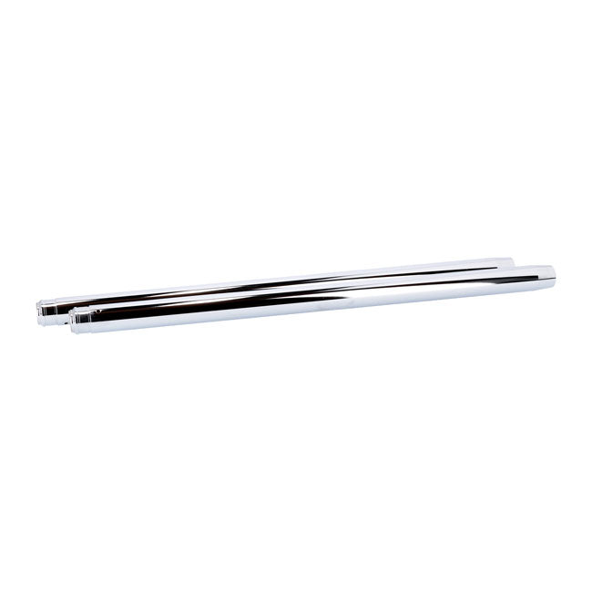 MCS Fork Tubes 35mm, 25-1/4". Show Chrome – +2" Overstock: 1983–1986 XL Sportster…