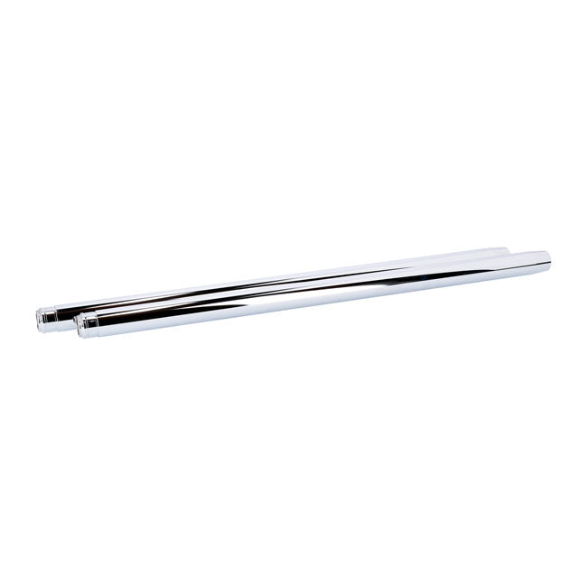 MCS Fork Tubes 35mm, 27-1/4". Show Chrome – +4" Overstock: 1983–1986 XL Sportster…
