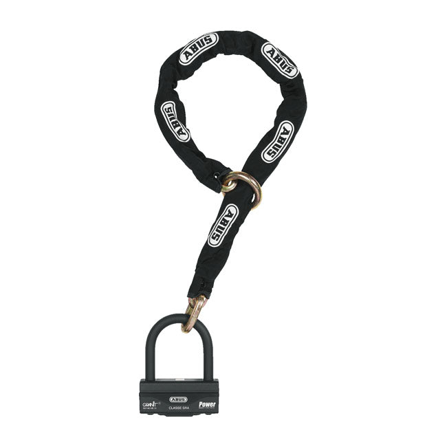 Abus Granit 58 Padlock & Black Loop Chain – Universal