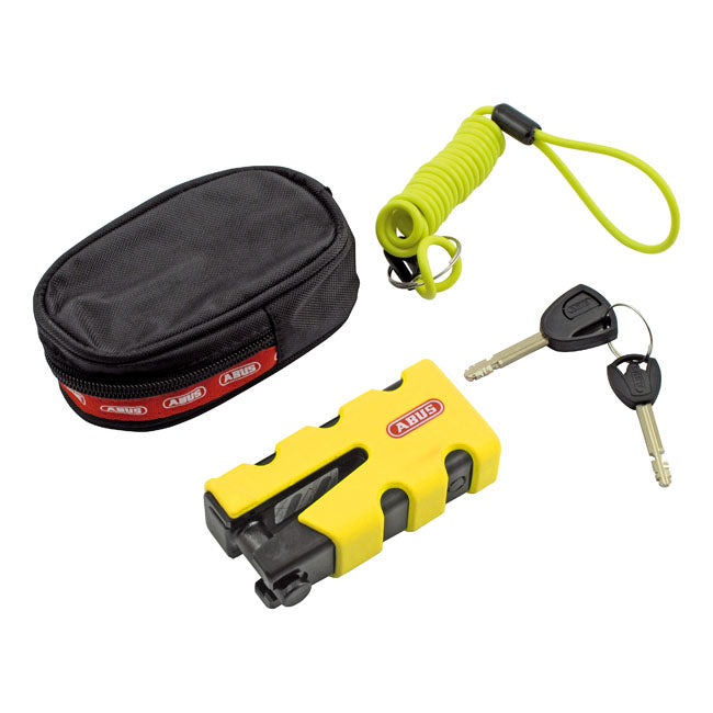 Abus 77 Granit Sledg ''Grip Style'' Disc Brake Lock. Yellow – Universal