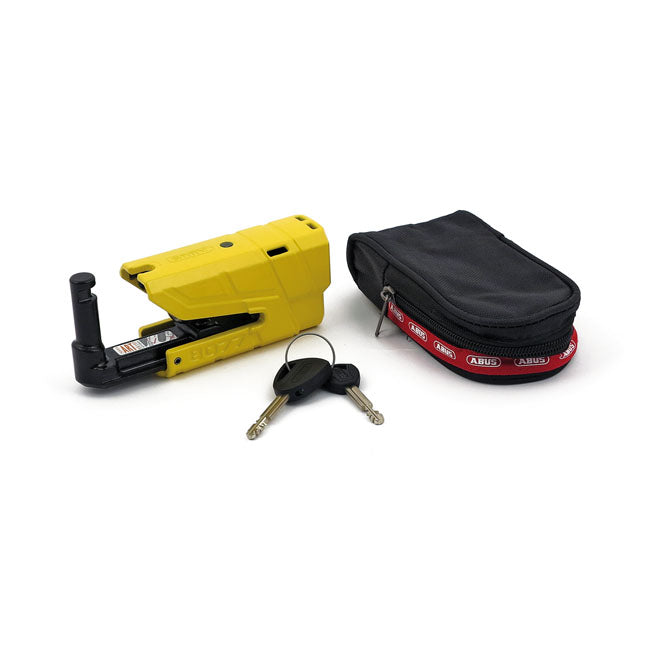 Abus 8077 Granit Detecto XPlus 2.0 Disc Brake Lock. Yellow