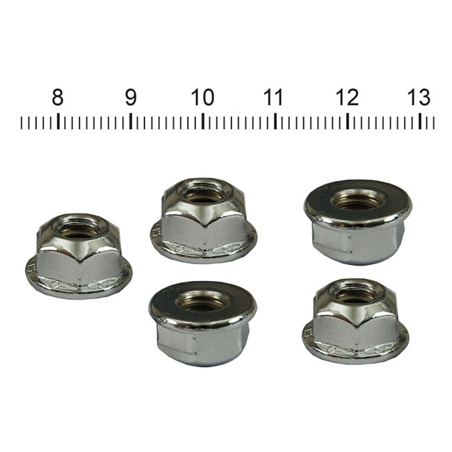 Gardner-Westcott 1/4-20 Flanged Lock Nut Chrome
