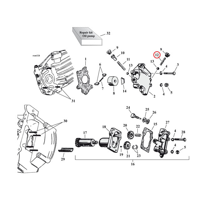 MCS Spring, Check Valve – 1956–1965 Big Twin; 1937–1973 45" SV (1…