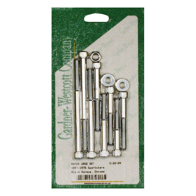 Gardner-Westcott Crankcase Bolt Kit, Allen – 1957–1976 XL Sportster
