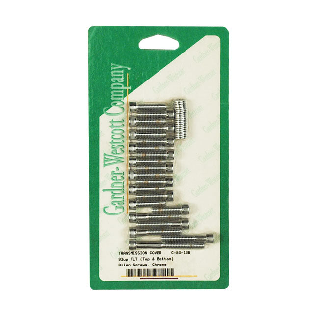 Gardner-Westcott Transmission Top & Bottom Cover Screw Kit. Allen – 1993–1998 FLT/Touring