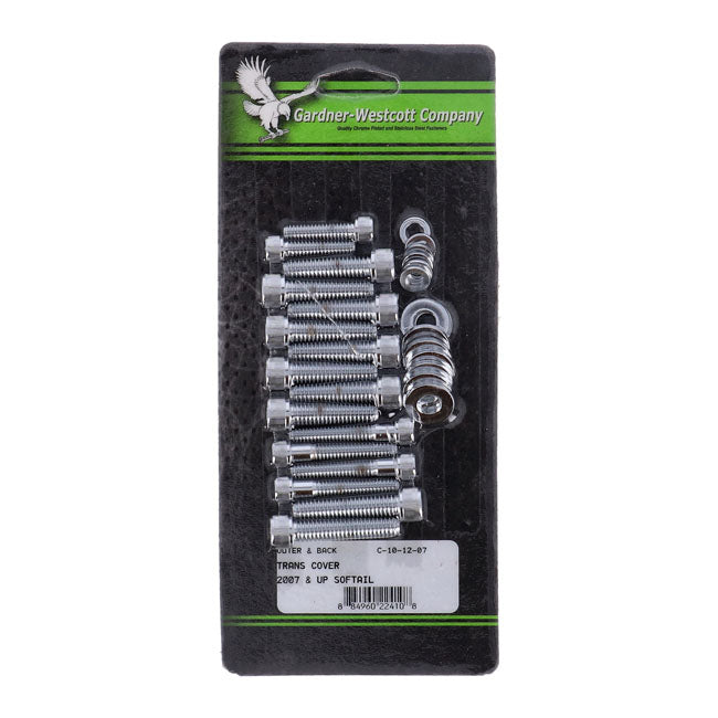 Gardner-Westcott Transmission Side Cover Screw Kit – 2007–2026 Softail
