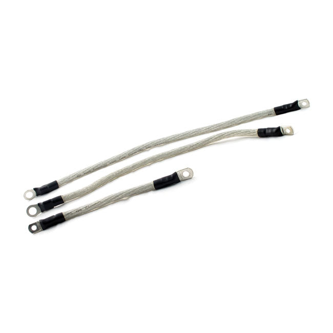 All Balls Battery Cable Kit. Clear. 18", 15", 17" – 1984–1988 Softail