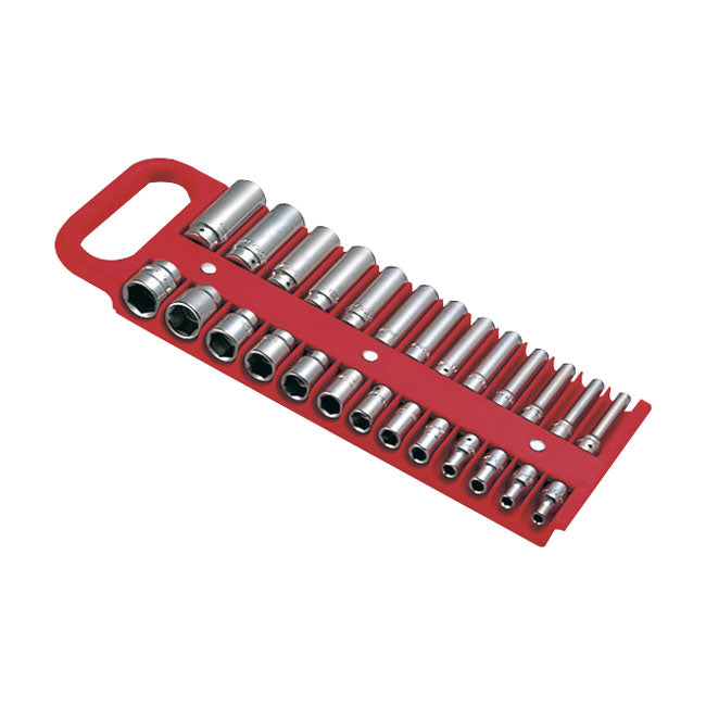 Lisle 1/4" Magnetic Socket Holder, Red – Universal