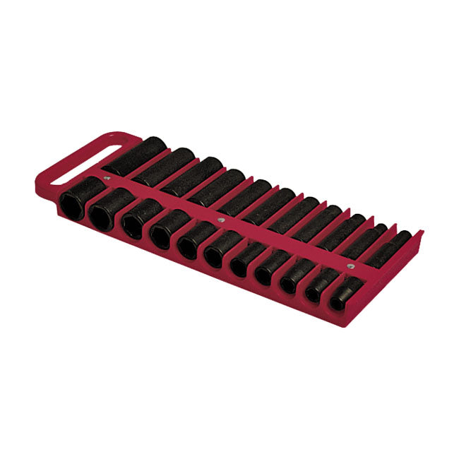 Lisle 1/2" Socket Holder, Red – Universal