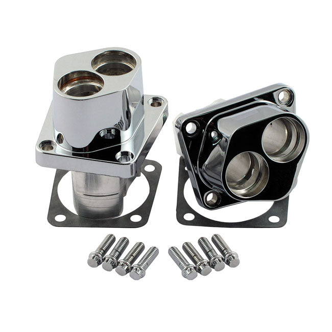 S&S 84-99 Billet Tappet Block Set Front/Rear. Chrome – 1984–1999 Evo Big Twin